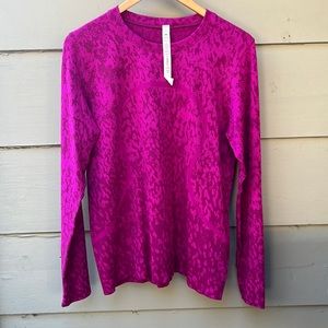 Lululemon long sleeve relaxed swiftly shirt, size 10